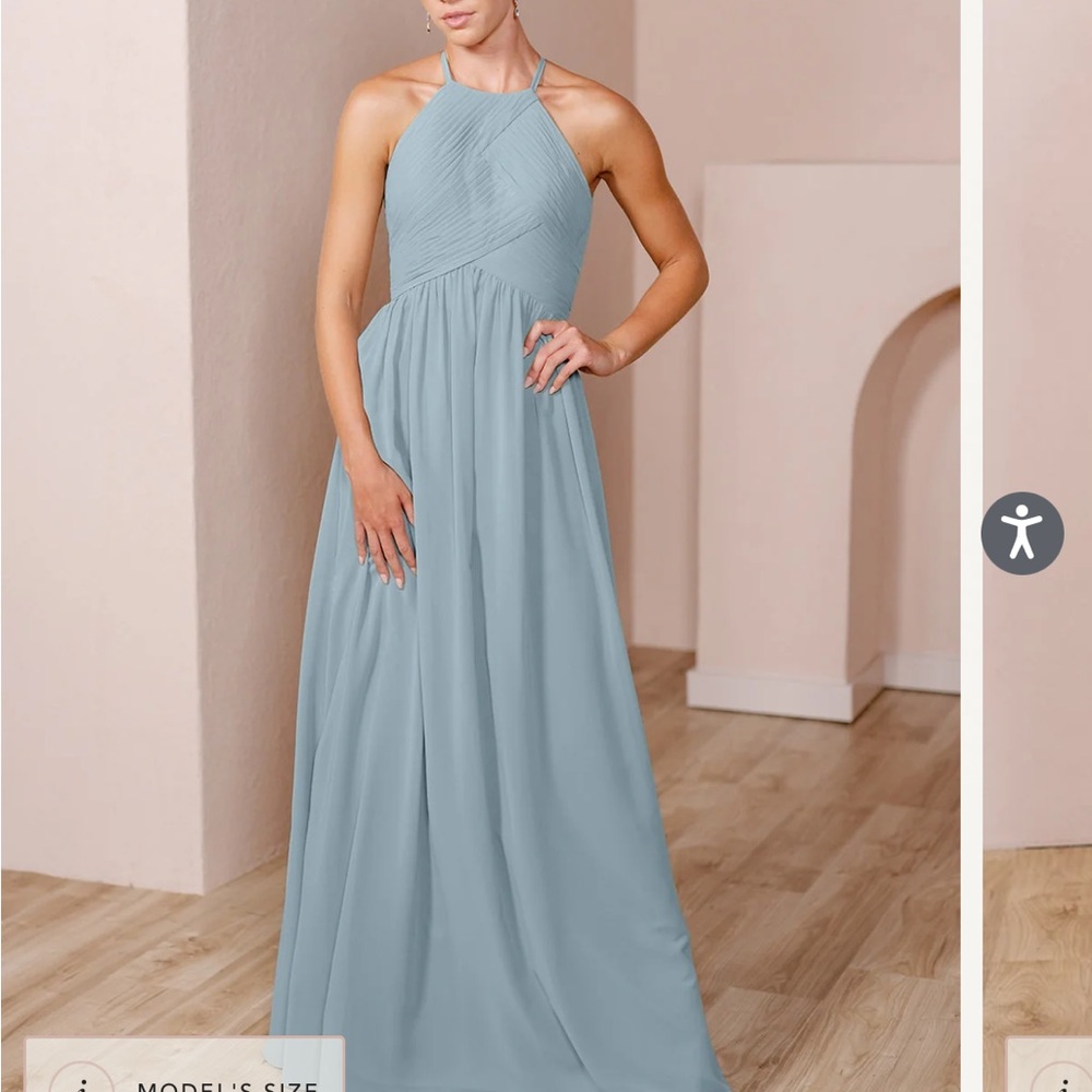 Revelry bridesmaid dress in light blue
